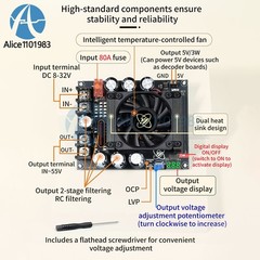 900W 1500W 3000W Adjustable Boost Module Audio Amplifier Dedicated Power Supply
