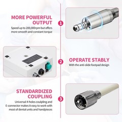 NSK Style Dental Brushless LED Electric Micro Motor 1:1/1:5 Increasing Handpiece