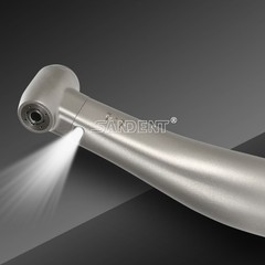Dental 1:1 Fiber Optic LED Contra Angle Handpiece 4 Spray Push Button fit NSK