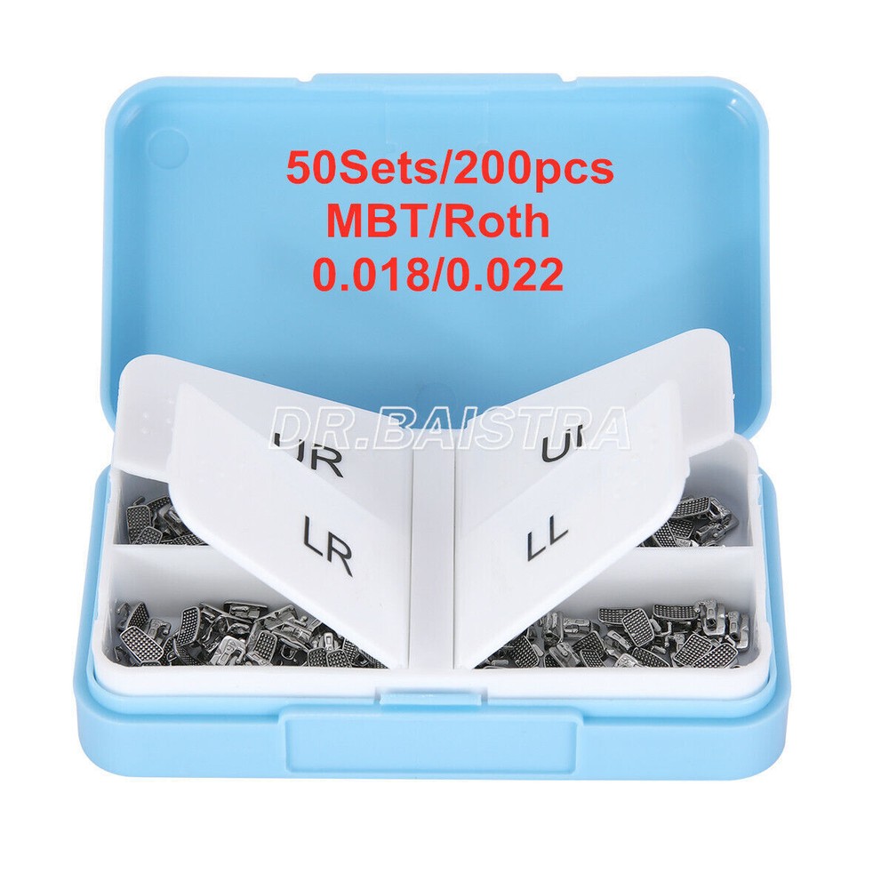 50Sets Dental Orthodontic Buccal Tube 1st 2nd Molar Tube Roth MBT 022/018 AZDENT