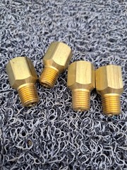 3/8″ Push-In x 1/4″ Male NPT Adapter Brass Lot of 4