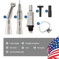 Dental E-generator LED High Speed Handpiece Slow Low Speed Handpiece 4/2Hole