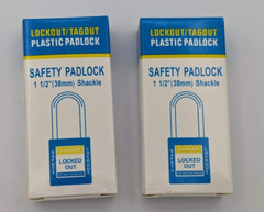 TWO-PACK 2X Lockout Tagout Safety Locks Padlock,2 Keys Per Lock (2 Locks 4 Keys)