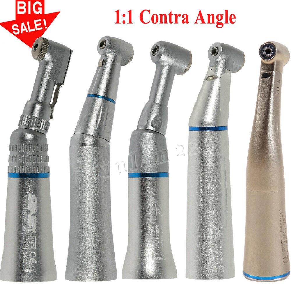 Dental (LED Fiber Optic) contra angle Slow low speed handpiece 1:1 E-type NSK