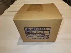Apple Plastic Bags Baggies Jewelry Ziplock Zipper Stamp 2-100-1000 Bags lot