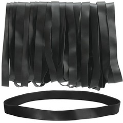 30PCS Large Rubber Bands Heavy Duty Size #107 Black Elastic Long Rubber Bands