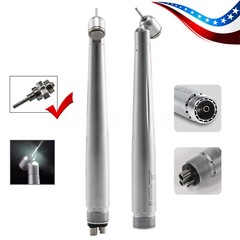 Dental NSK style LED 45° Degree Fiber Optic High Speed Handpiece E-generator 2/4