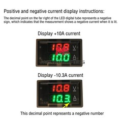 DC0-300V 50/100/200/400A Digital Current Voltage Meter Hall Ammeter Voltmeter