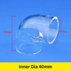 16~50Mm Acrylic 90° Elbow Transparent Tube Fittings Aquarium Water Pipe Connecto