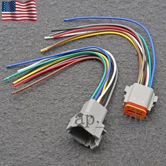 For 16 AWG Assembled Deutsch DT 8 Pin waterproof connector 6″ wire kit