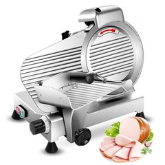 Electric Commercial Meat Slicer 10in Steel Blade Frozen Meat Cheese Slicer 240W