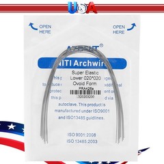 AZDENT Dental Ortho Braces Super Elastic Niti Ovoid Form Rectangular Arch Wires