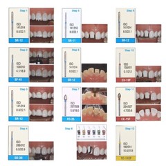 10pcs Dental Diamond Burs High Speed FG-112 Crown Preparation Anterior Teeth Kit