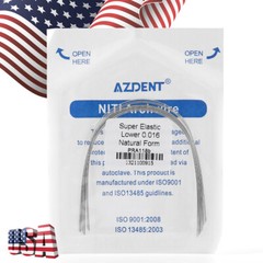 AZDENT Dental Orthodontic Super Elastic Niti Round Arch Wire Nature Form 012-020