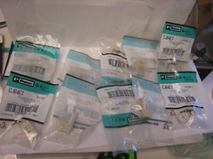 10 yes 10 Panduit CJ64EI Made USA (10 items) 6 position 4 -wire RJ11 type Jack