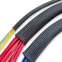 ALL SIZES & COLORS 5′ FT – 100 Feet Expandable Cable Sleeving Braided Tubing LOT