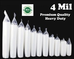 Clear Reclosable Zip Seal Bag Plastic 4 Mil Lock Bags Jewelry Zipper Baggie 4Mil