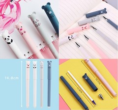 Erasable Gel Pens Fine Point 0.5mm Blue Inks 12 Pack Cute Cartoon Make Mistak…