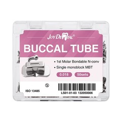50Sets Dental Orthodontic Buccal Tubes 1st Molar Bondable Mono Roth/MBT 018 022