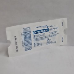 4x Accutec Personna DermaBlade Sterile Surgical Blades 72-0001, NEW, EXP-10/2027