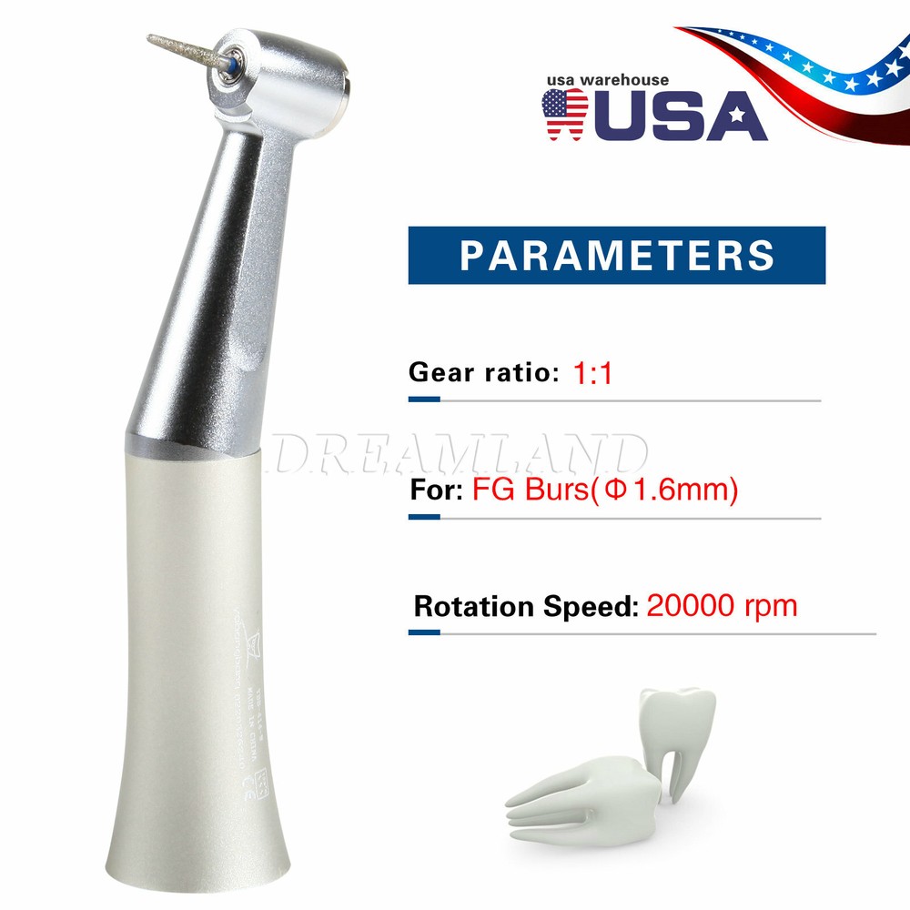 Dental Slow Speed E-type Contra Angle Handpiece fit NSK 1.6mm Friction Grip OEM