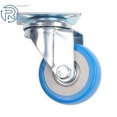 24 × 2Inch Blue 360° Casters Wheel No Brake Capacity To 65lb Each For Tool Chest