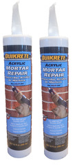 2 Quikrete Gray Acrylic Mortar Repair Paintable Outdoor Use Textured 10oz 862009