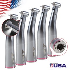 NSK Ti-MAX X95L Style Dental 1:5 LED Fiber Optic Contra Angle Handpiece Red Ring