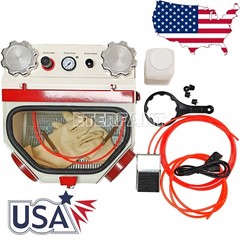 Dental Twin Pen Sandblaster Double Pen Sand Blaster for Lab 2 Aluminum Tank US