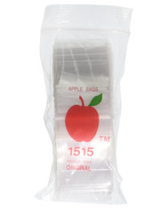 Apple Bags CLEAR 1.5 x 1.5” 1000ct – 1515 PREMIUM QUALITY & THICKNESS (2.5 mil)