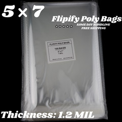 5×7 Clear Resealable Poly Plastic OPP Bags Self Adhesive Seal Cello Package Gift