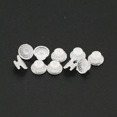 10Pcs/pack Dental Ortho Ceramic Clear Lingual Button Bondable Round Composite