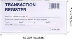 24PCS Check Registers For Personal Checkbook, Easy To Read Checkbook Register