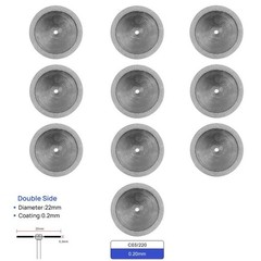 Dental Lab Diamond Wheel Disc Ultra-thin Double Side Grit Disk Cutting Tool 22mm