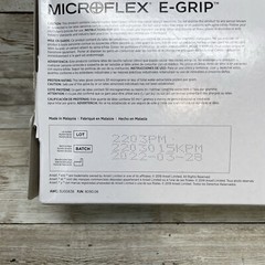 1 Box Microflex E-Grip L970 Powder-Free Latex Exam Gloves 100/Box Size: XSMALL