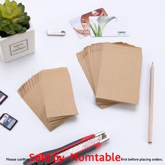 100 Pack Small Coin Envelopes Self-Adhesive Kraft Paper Seed Envelopes Mini Part