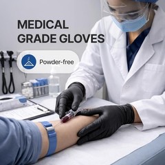 Comfortable XL Vinyl Exam Gloves, 4 Mil, Latex-Free & Food Safe – 100 Count Pack