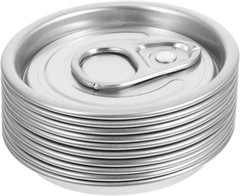 10pcs Aluminum Easy Open Can Lids Full Open Design for Beer Soda Beverages Wide