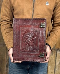 Extra Large Leather Journal Personalized Notebook Gift for Him Her Birthday Gift