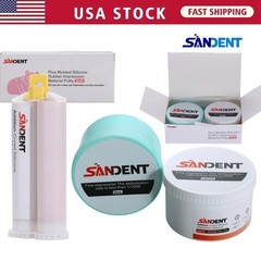 Putty PVS VPS Impression Material Base Normal Set 2*400g /Light 2*25ml Cartridge