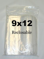 25 Zip-Top Storage Bags 9”x 12” Clear Thick 4 Mil Food Grade Freezer Bags 9×12