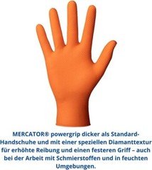 Emerald Orange Guard Grip Nitrile Exam Gloves Powder-Free Latex-Free 7 mil