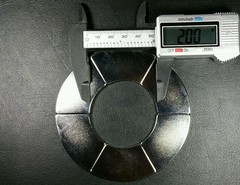 One Large Neodymium N52 Ring Magnet Strong Rare Earth 4″