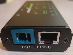 RAD-MOON2 100/1000BASE-T1 Media Converter – As shown, with cable