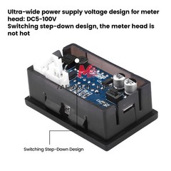 DC0-300V 50/100/200/400A Digital Current Voltage Meter Hall Ammeter Voltmeter