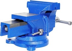HFS(R) 5″ Heavyduty Bench Vise Anvil Forged 360 Swivel Locking