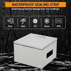 16″x12″x8″ Outdoor Waterproof Electrical Box,IP66, Lockable, Rust-Resistant