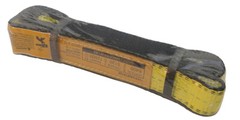 2″ x 2 ft Web Lifting Sling Tow Strap 2-ply Eye & Eye Tagged Rated (2 Pack)