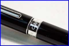 Caran D’Ache Ballpoint Pen in Black & Silver with New Refill