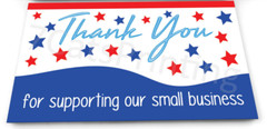 200 Thank You Supporting Our Small Business Cards for eBay Sellers Notes